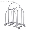 Modern Napkin Holder with 2 Slots, Freestanding Metal Tissue Dispenser for Kitchen Countertop, Dining, Hotel, Restaurant - 4 of 4