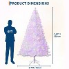 Acekool Snowy Holiday Tree, Frosted Branch Tips, Pre-Decorated Glow Accents, Metal Stand, Enchanting Winter Decor - 3 of 4