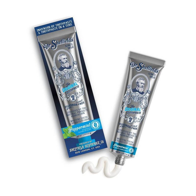Dr. Sheffield&#39;s Certified Natural Toothpaste - Peppermint - 5oz/2pk, 4 of 6