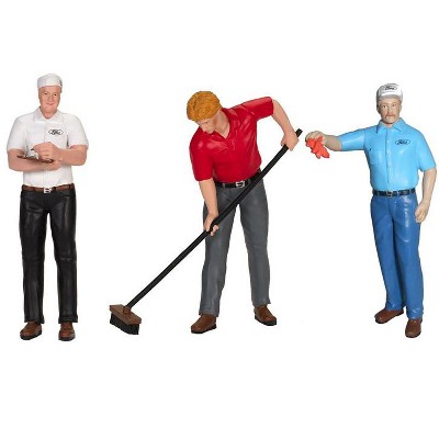 Ford Cervice Center (1965) 3 Piece Figure Set 1/18 by Motorhead Miniatures