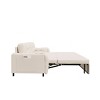 NicBex Modern Pull Out Sofa Bed Velvet Convertible Sleeper Sofa with Side Storage Pockets and 2 Pillows for Living Room - 4 of 4