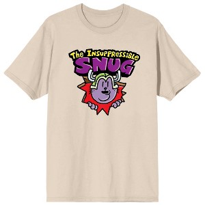 Dog Man The Insuppressible Snug Men’s Sand Short Sleeve Tee - 1 of 4