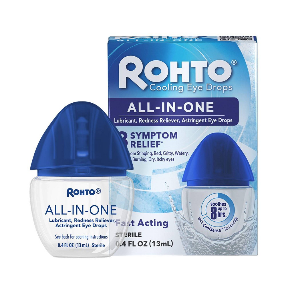 UPC 310742010862 product image for Rohto Ice All-in-One Multi-Symptom Relief Cooling Eye Drops - 0.4 fl oz | upcitemdb.com
