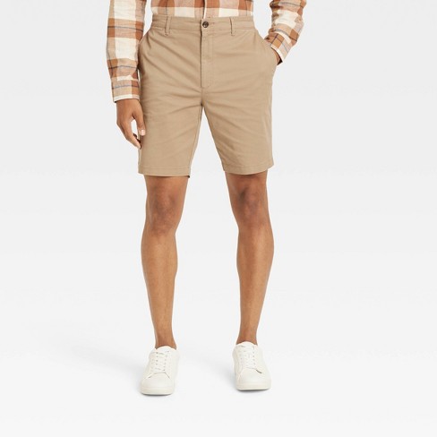 Men s Every Wear 9 Flat Front Chino Shorts Goodfellow Co Target