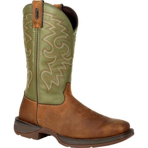 Men's Brown Rebel By Durango Coffee & Cactus Pull-on Western Boot Size ...