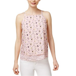 maison Jules Womens Anchor-Print Tank Top - 1 of 1