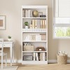 71" Farmhouse Bookcase w/Display Rack & Fluted Design,5 Tier Tall Bookshelf with Wooden Base - 4 of 4