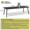 Crestlive Products Outdoor Dining Set Patio Dining Table Wooden-Like Top and Aluminum Frame Umbrella Hole - 2 of 4