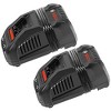 Bosch 2 pack of OEM 18 Volt Lithium-Ion Battery Chargers # BC1880-2PK - 2 of 3