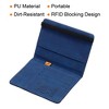 Unique Bargains PU Leather RFID Blocking Credit Card Passport Wallet 5.9" x 4.3" - 4 of 4