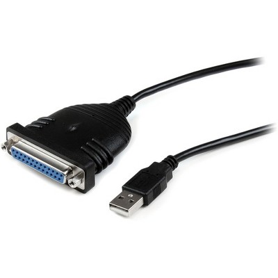 StarTech.com Parallel printer adapter - USB - DB25 parallel - 6 ft - Type A Male USB