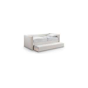 Meridian Furniture,Colton Linen Textured Fabric Twin Daybed - 1 of 4