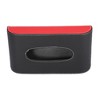 Unique Bargains Car SUV Sun Visor Napkin Holder Tissue Clip Holder Box Faux Leather Red Black 9.29"x5.08"x1.97" - 3 of 4