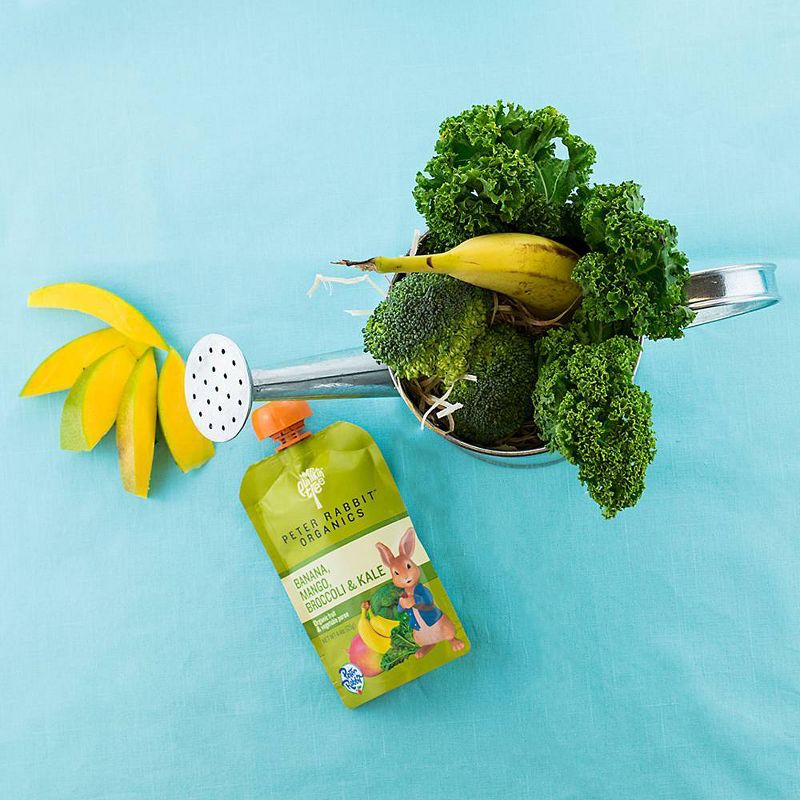 Peter Rabbit Organics Banana Mango Broccoli &#38; Kale Baby Food Pouch - 4.4oz, 3 of 4
