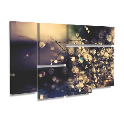 Trademark Fine Art -Beata Czyzowska Young 'Fairies In My Garden' Multi Panel Art Set 6 Piece