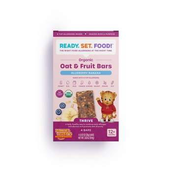 Ready, Set, Food! Blueberry Banana Oat and Fruit Bar Baby Snacks - 3.67oz/4ct