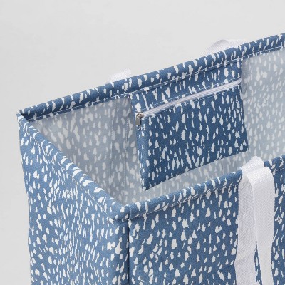 Scrunchable Laundry Tote Textured Blue - Brightroom&#8482;