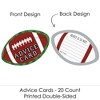Big Dot of Happiness End Zone - Football - Wish Card Baby Shower Activities - Shaped Advice Cards Game - Set of 20 - 3 of 4