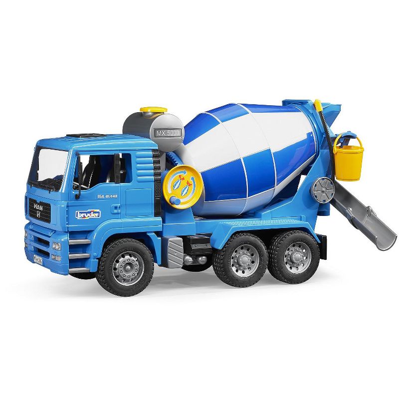 Bruder MAN Cement Mixer with Realistic Turning Mixing Barrel, 1 of 5