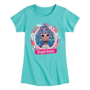 Girls' - LOL Surprise! - Royal Rebel Fitted Short Sleeve Graphic T-Shirt - 1 of 4