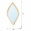 FURNIinspire Decorative Wall Mirrors Diamond Shaped Accent Mirror Set for Modern Farmhouse Decor, Gold, 0.6"*13"*0.7" - 2 of 4