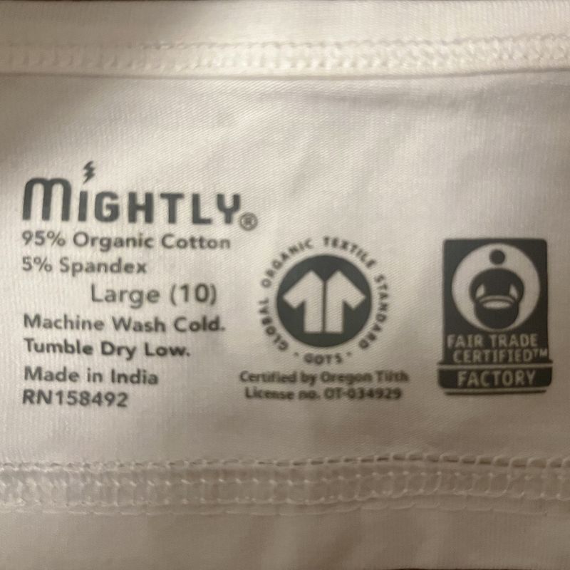 Mightly Girls Fair Trade Organic Cotton Sports Bras 3-pack, 3 of 4