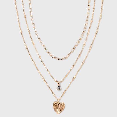 Target store heart necklace