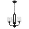 Craftmade Lighting 3 - Light Chandelier in  Flat Black - 3 of 4