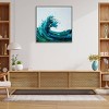 30" x 30" Seafoam Wave by Sydney Edmunds Framed Canvas Wall Art Print - Amanti Art: Modern Lithograph, Polystyrene Frame - 4 of 4