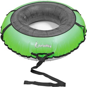 Bradley Colossal 60" Snow Tube with Slick, Heavy-Duty Bottom for Fast Sledding – Large Rubber Tube with Cover made in USA - 1 of 4