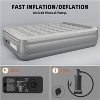 Air Mattress Queen with Built-in Pump, Blow up Mattress in 3-Min, 18 inch High Thicken Sturdy Inflatable Mattress Air Bed with Carry Bag - 3 of 4