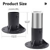 Paaaawaters (2 Pack) 2" OD Flange Base, Chain Link Fence Pole Floor Flange, for Wood Post Brackets Floor Mount Posts - 2 of 4