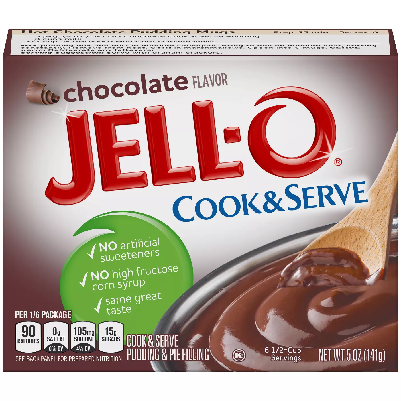 Jell-O Cook & Serve Chocolate Pudding & Pie Filling - 5oz - image 1 of 4