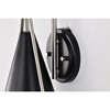Nuvo Lighting Admiral 1 - Light Sconce in  Matte Black/Brushed Nickel - 2 of 4