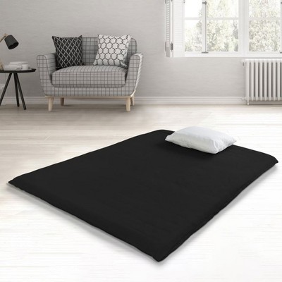 Twin Black Cotton Shikibuton Floor Mattress