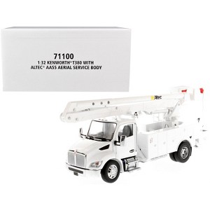 Kenworth T380 with Altec AA55 Aerial Service Truck White "Transport Series" 1/32 Diecast Model by Diecast Masters - 1 of 4