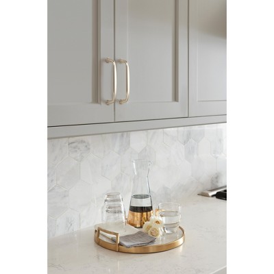 Kane 5-1/16" Satin Nickel Brushed Arch Cabinet Pull