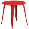 Flash Furniture Commercial Grade 30" Round Metal Indoor-Outdoor Table Set with 4 Cafe Chairs - 3 of 4
