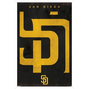 Trends International MLB San Diego Padres - Logo 25 Framed Wall Poster Prints - 1 of 4