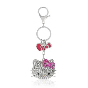 Hello Kitty Crystal Cluster Pavé Bag Charm Keychain – Officially Licensed Sanrio - 1 of 4