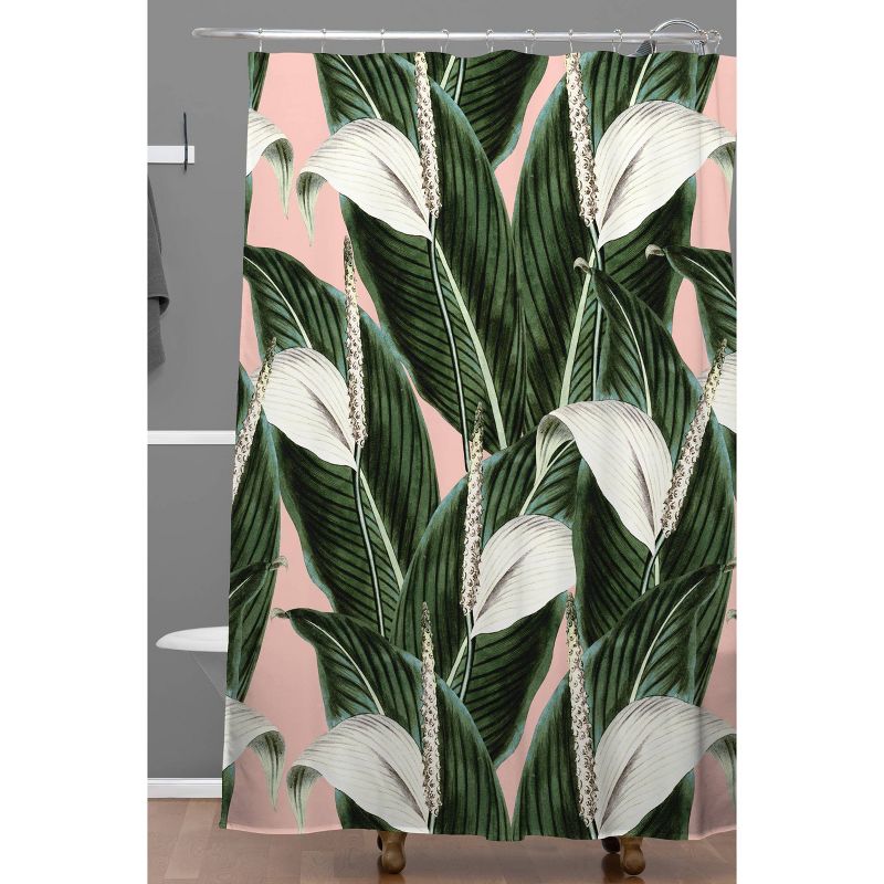 Marta Barragan Camarasa Sweet Floral Desert Leaf Shower Curtain Green - Deny Designs, 3 of 8