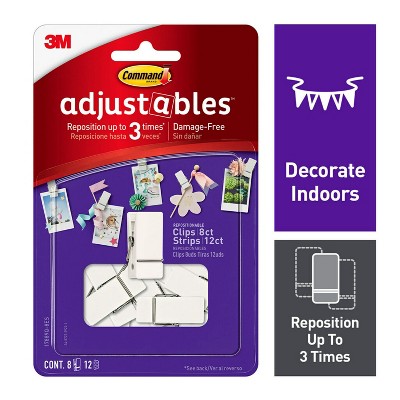 3M Clips, Hooks & Adhesive Strips