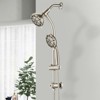 ALEXOUN Drill-Free Stainless Steel Slide Bar Combo Rain Showerhead 7-Setting Hand, Dual Shower Head Spa System - 4 of 4