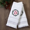 SKL Home 2pk Wreath Monogram Hand Towels "D" - 3 of 4