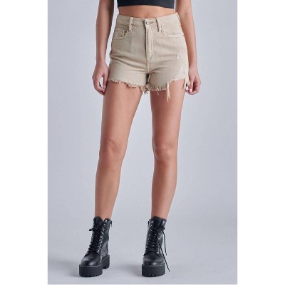 Women's Finn Step Hem High Rise Frayed Short - HIDDEN