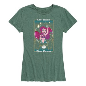 Women's - Disney Princess - Ariel Can't Silence These Dreams Short Sleeve Graphic T-Shirt - 1 of 4