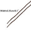 INSPIRE CHIC Waxed Round Braided Waterproof Shoelaces 1 Pair - 3 of 4