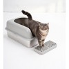 Gulches Extra Large Enclosed Stainless Steel Cat Litter Box with Lid - High Wall, Non-Sticky, Anti-Leakage, Easy Clean Metal Litter Pan for Big Cats - 3 of 4