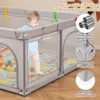Infans Large Baby Playpen with Mat Baby Play Yard w/ Pull Rings & Ocean Balls Play Area - 4 of 4