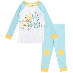 Care Bears Bedtime Bear Funshine Bear Pajama Shirt and Pants Sleep Set Newborn to Toddler - 1 of 4
